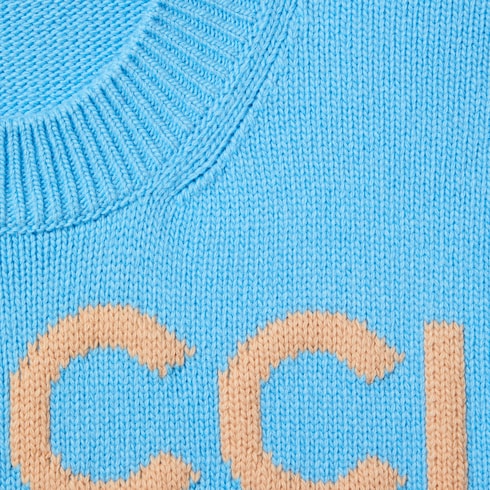 Soft wool top with intarsia