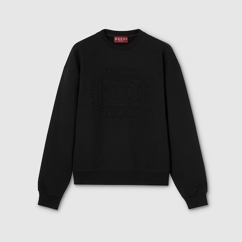 Sweatshirt aus gebürstetem Baumwolljersey