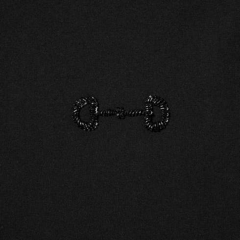 تي شيرت من قطن جيرسي مع تطريز