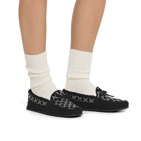 Mocasín driver GG con cristales para mujer