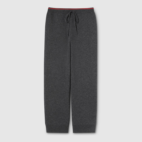 Wool cashmere trousers