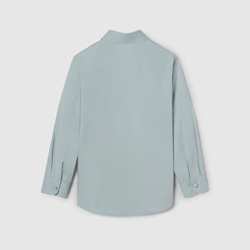 Chemise enfant en coton brodé