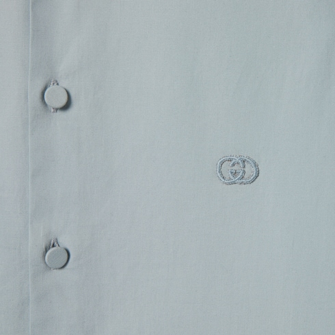 Camicia bambino in cotone ricamato