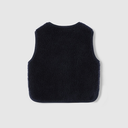 Gilet bambino in tessuto soffice GG