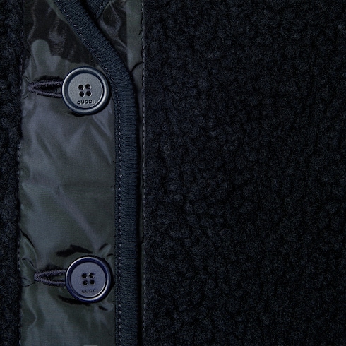 Gilet bambino in tessuto soffice GG