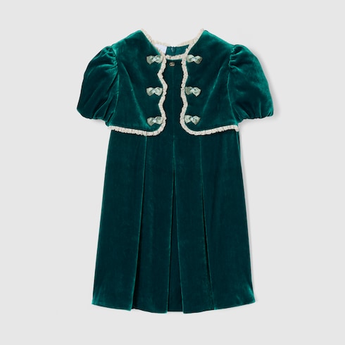 Vestido infantil de terciopelo