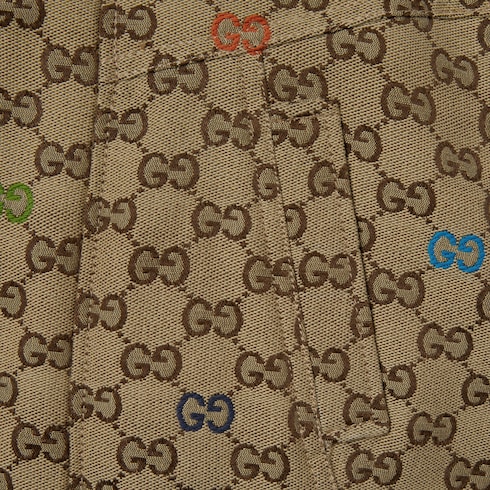 Manteau pour enfant en toile GG matelassée