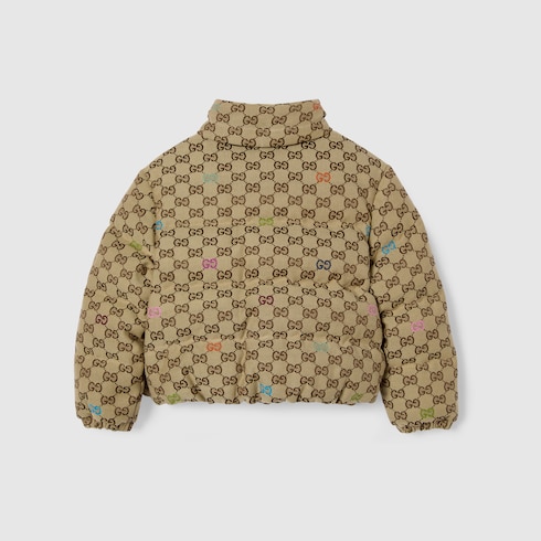 Kinderjacke aus wattiertem GG Canvas