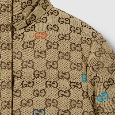 Veste pour enfant en toile GG matelassée