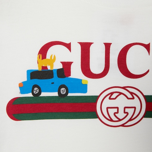 Kinder-T-Shirt aus Baumwolle mit Print