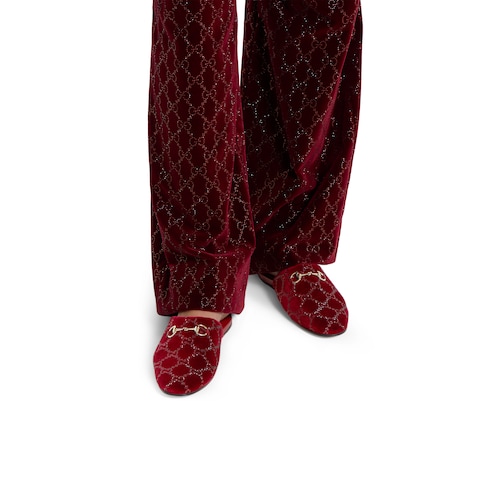 Mules avec détail Mors et détail GG en cristaux pour femme