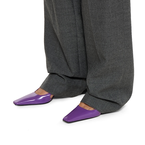 Décolleté slingback donna con logo con cristalli