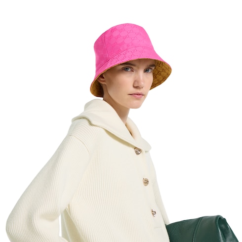 Reversible GG canvas bucket hat