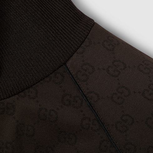 Giacca in jersey GG jacquard con zip