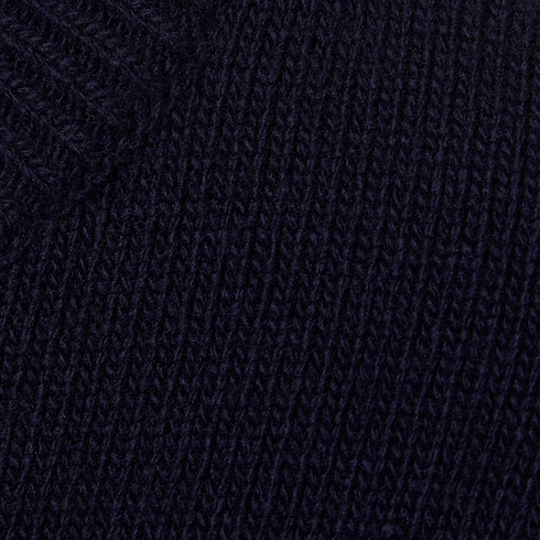 Knit wool sweater with intarsia