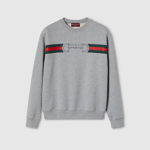 Sudadera de punto de algodón con estampado