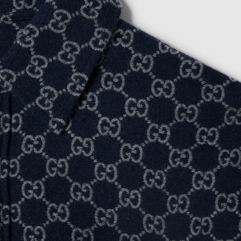 Camisa de franela cepillada con GG