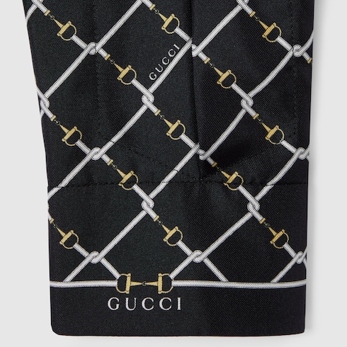 Abito in twill di seta stampato