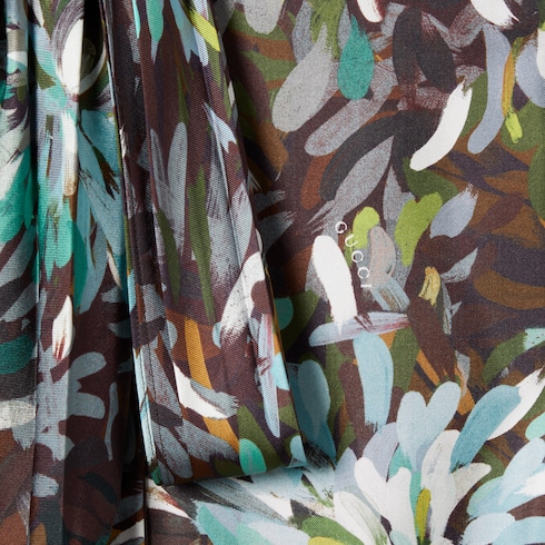 Kleid aus Seidentwill mit Print