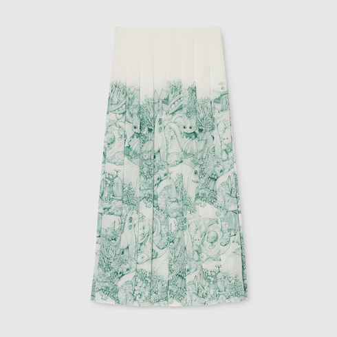 Yuko Higuchi pleated silk skirt