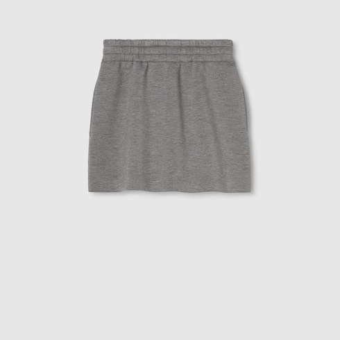 Viscose jersey mini skirt