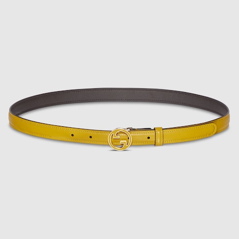 Gucci Blondie系列窄版腰带