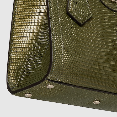 Gucci Diana lizard small tote bag