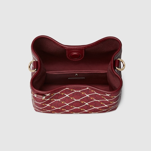 Borsa a secchiello GG Emblem misura piccola