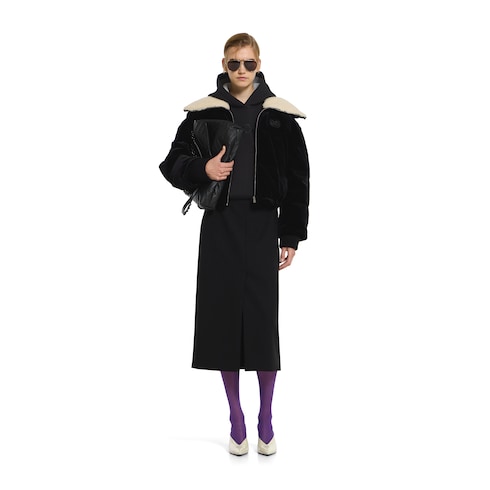 Jersey sweatshirt with embroidery