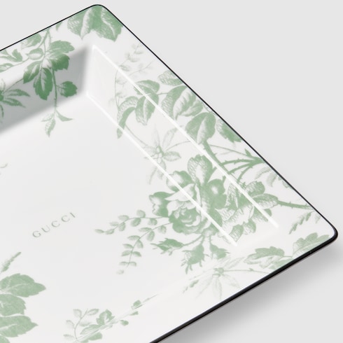 Herbarium print large trinket tray