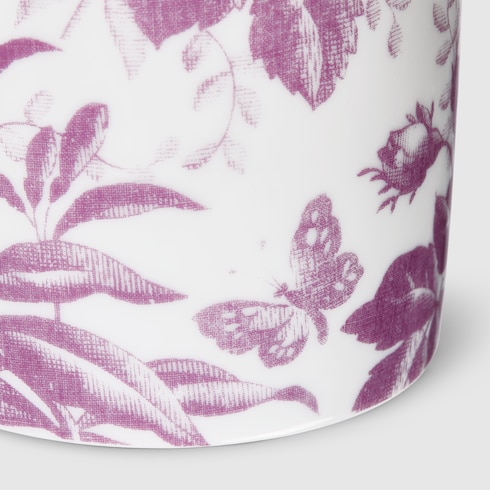 Kerze mit Herbarium-Print, Feigen-Duft