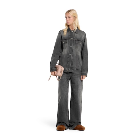 Chaqueta de denim de algodón