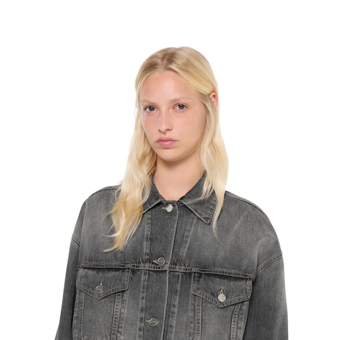 Chaqueta de denim de algodón