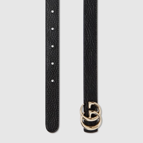Ceinture fine réversible GG Marmont