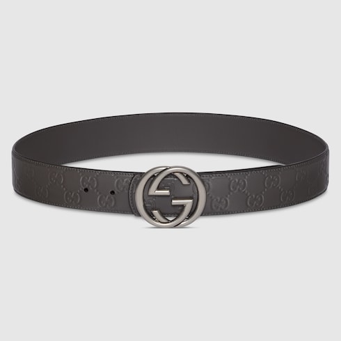 Ceinture réversible avec boucle GG