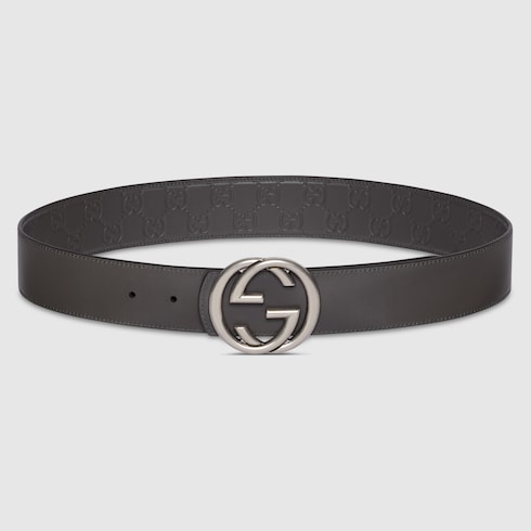 Ceinture réversible avec boucle GG