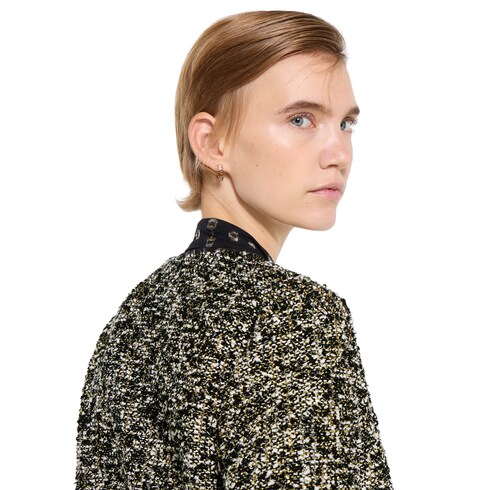 Veste en tissu bouclé de laine laminée