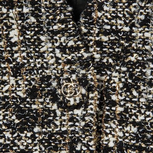 Veste en tissu bouclé de laine laminée