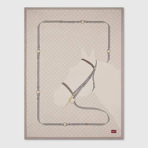 Wool blanket with print