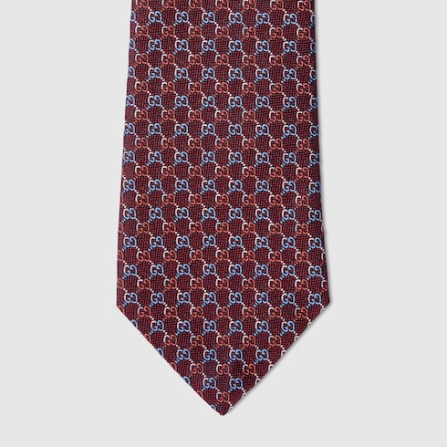 Cravatta in seta GG jacquard