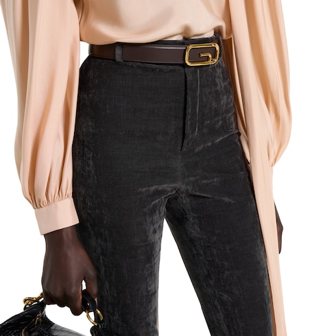 Legging en velours stretch