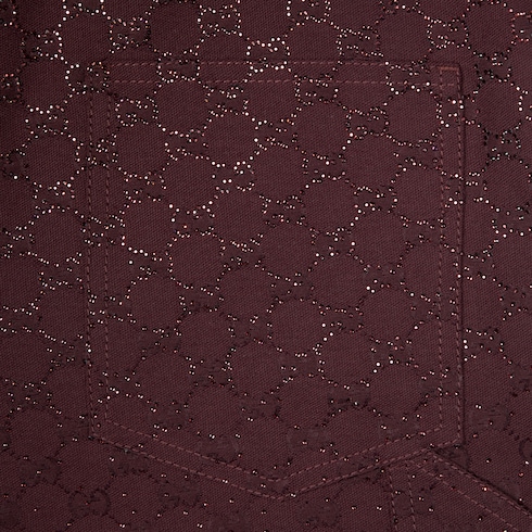 GG canvas trousers with crystals