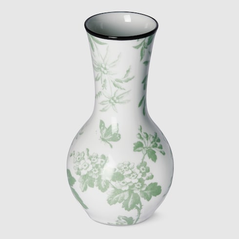 Vase mit Herbarium-Print