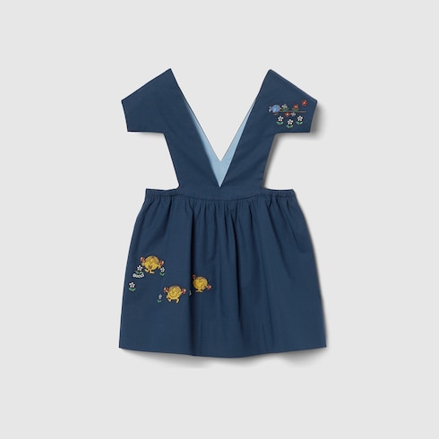 فستان من القطن مع تطريز للأطفال الرضّع