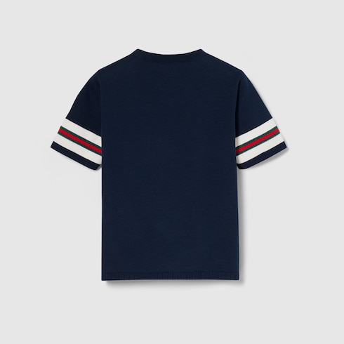 〔チルドレンズ〕ウェブストライプ コットン トップ