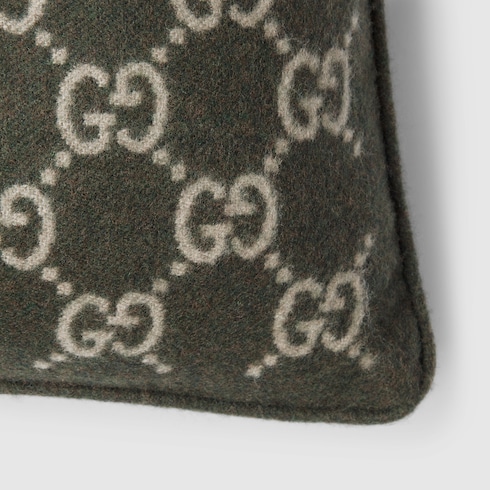 Kissen aus GG Woll- und Kaschmirjacquard