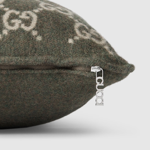 Kissen aus GG Woll- und Kaschmirjacquard