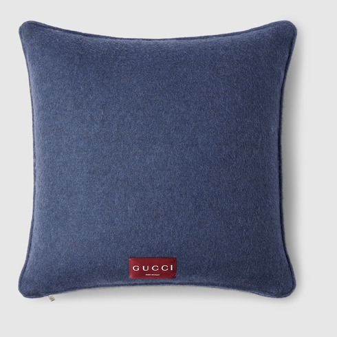 GG wool cashmere jacquard cushion