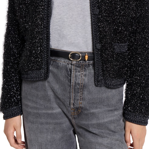 Ceinture fine avec boucle ovale