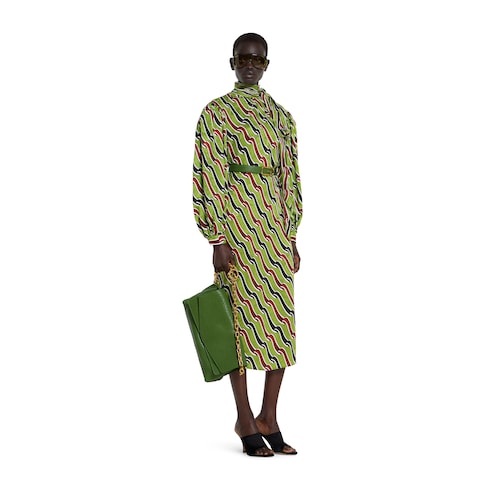 Kleid aus Seide mit Print